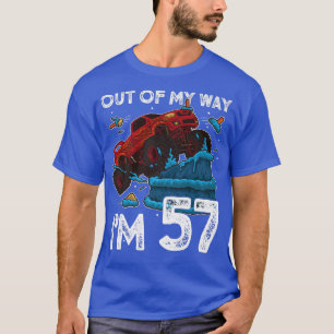 T-shirt 57e anniversaire Garçon Monster Camion De Mon Chem