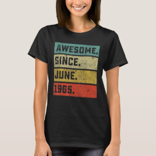 T-shirt 57e anniversaire stupéfiant depuis juin 1965 57 an