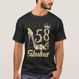 T-shirt 58 & Fabuleux 58 Ans 58e Anniversaire Diamant C