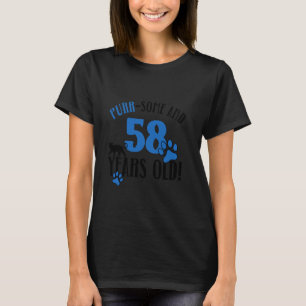 T-shirt 58e anniversaire 58 ans maman de chat amoureuse de