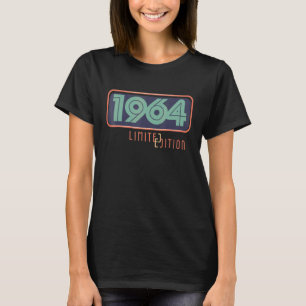 T-shirt 58e anniversaire Dames Mens 58 ans 1964 1