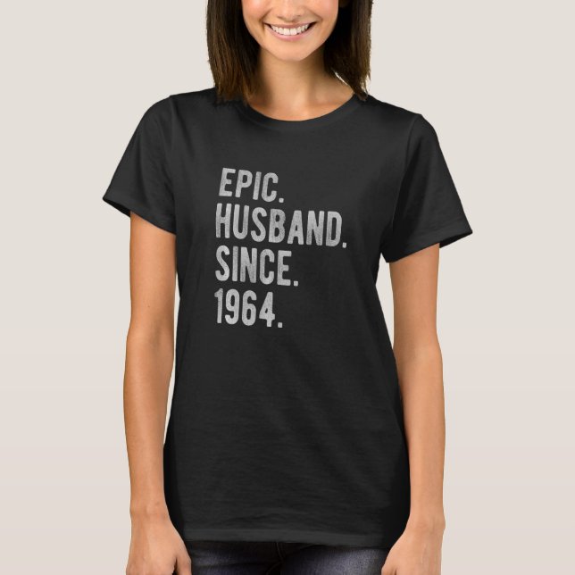 T-shirt 58e anniversaire du Mariage pour lui Epic Mari Sin (Devant)