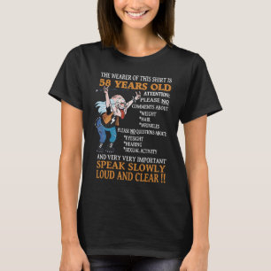 T-shirt 58e anniversaire Femmes Hommes 58 ans Anniversaire