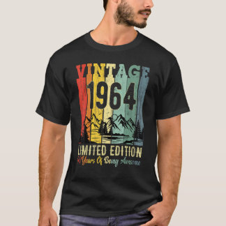 T-shirt 58e fête d'anniversaire 58 ans Awesome 1964 Modifi