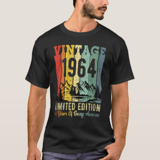 T-shirt 58e fête d'anniversaire 58 ans Awesome 1964 Modifi