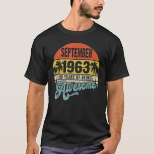 T-shirt 59 Ans Légende depuis septembre 1963 59e Bir