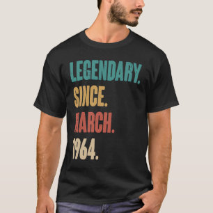 T-shirt 59 Ans Vintage 1964 Anniversaire 59 Mars Déco