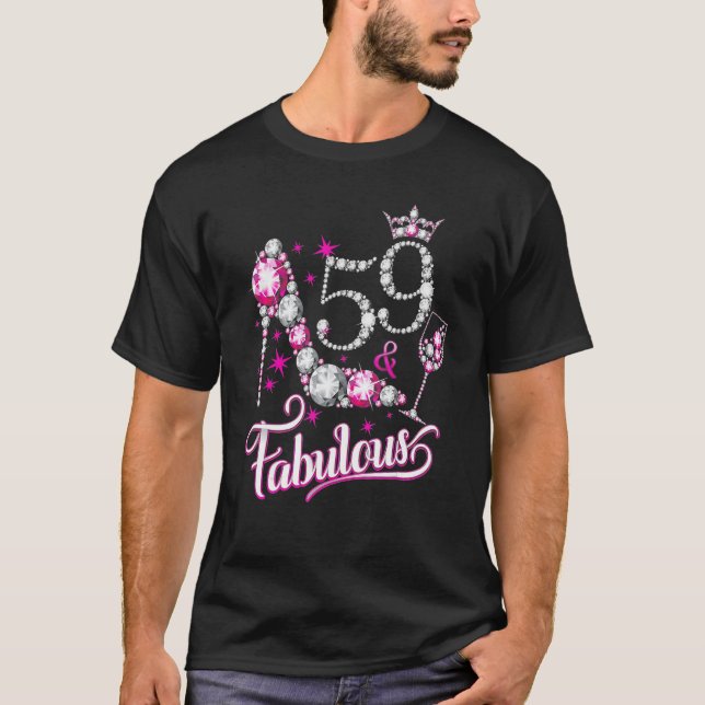 T-shirt 59 Et Fabuleux Joyeux 59e Fête d'anniversaire Fill (Devant)