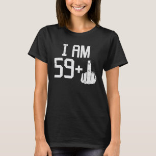 T-shirt 59 Plus 1 Doigt Moyen Soixante 60 Ans 60E
