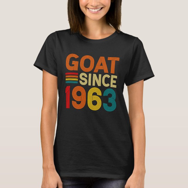 T-shirt 59e anniversaire 59 ans chèvre depuis 1963 (Devant)