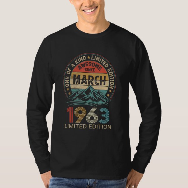 T-shirt 59e anniversaire 59 ans stupéfiant depuis mars 196 (Devant)