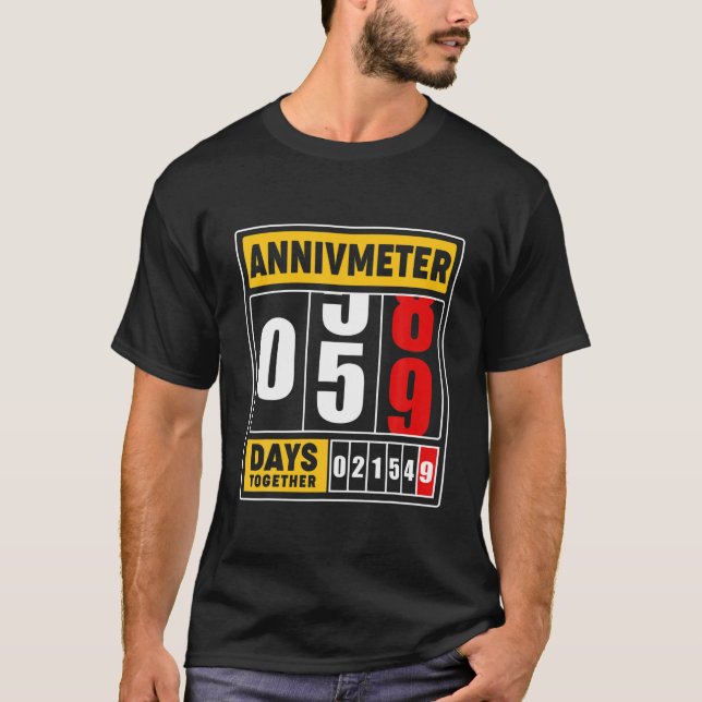 T-shirt 59E Anniversaire Du Mariage S Pour Parents Mari Wi (Devant)
