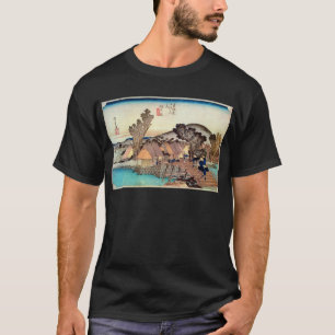 T-shirt 5. 保 土 ヶ 谷 宿, 広 Hodogaya-juku, Hiroshige, Ukiyo-e,