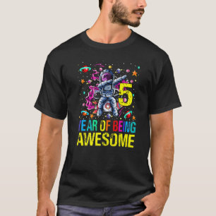 T-shirt 5 Anniversaire Année D'Être Un Excellent Astronaut