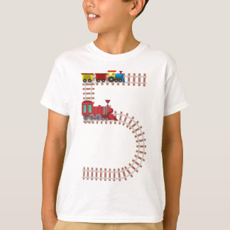 T-shirt 5 Anniversaire Train Railroad Thème 5 Anniversaire