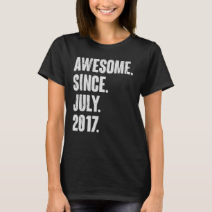 T-shirt 5 Ans 5ème anniversaire Awesome depuis Juillet 201