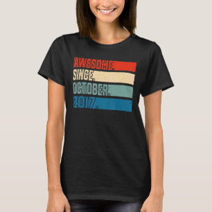 T-shirt 5 Ans 5ème anniversaire Awesome depuis Octobre 201