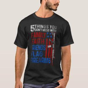 T-shirt 5 Choses que vous ne manquez pas avec ma famille a
