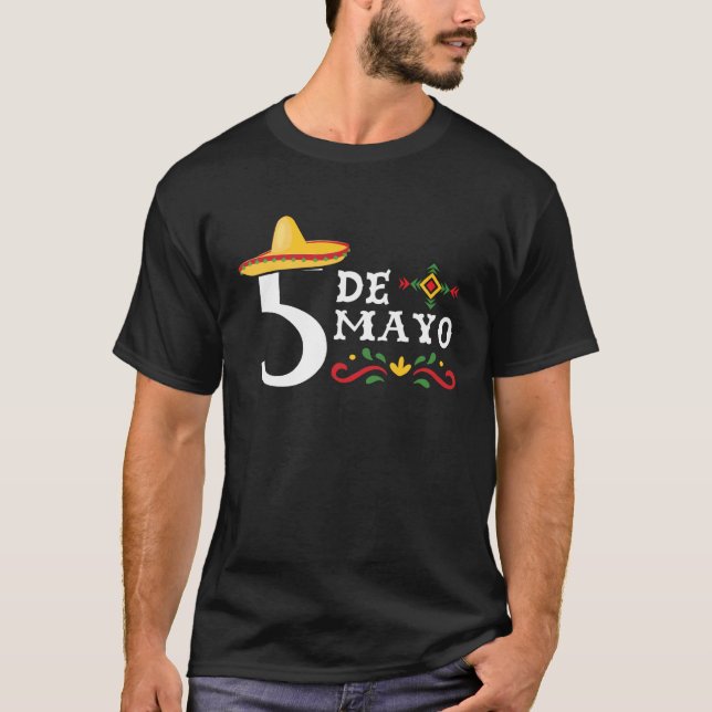 T-shirt 5 De Mayo Mexico Pride Mexican Festival Cinco de M (Devant)