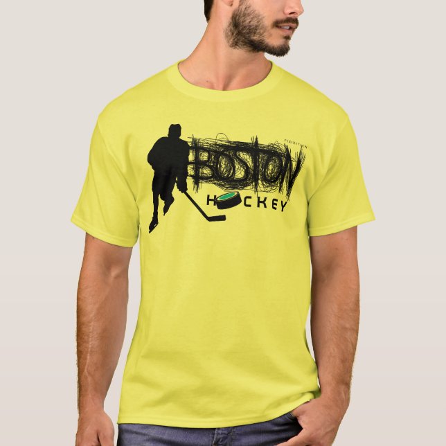 T-shirt 5 d'hockey de Boston (Devant)