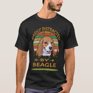 T-shirt 5 Facilement Distrait Par Beagle