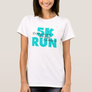 T-shirt 5 K Run Aqua Sports Running