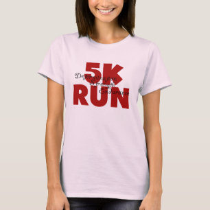 T-shirt 5 K Run Red Running Sports Athletics