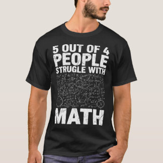 T-shirt 5 personnes sur 4 ont des difficultés avec les mat