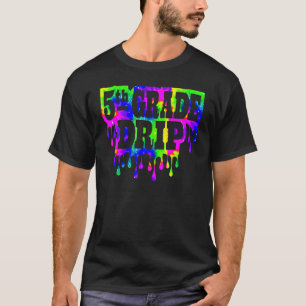 T-shirt 5e année Drip Back To School Cinquième année Enfan