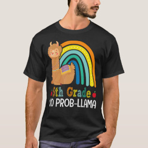 T-shirt 5e année No Prob Llama 5e année Équipe Enseignant