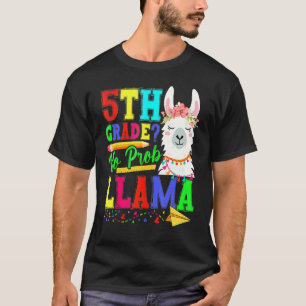 T-shirt 5e année No Prob Llama Retour à l'école Premier jo