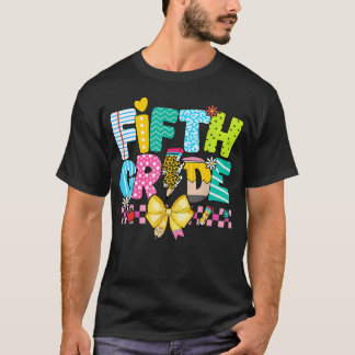 T-shirt 5e année pour fille garçons enseignant cinquième a