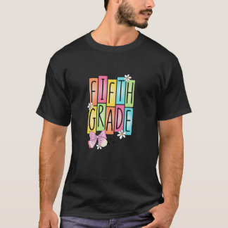 T-shirt 5e année Retour à l'école Coquette Bow pour filles