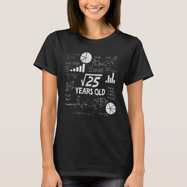 T-shirt 5e anniversaire Carré racine math 5 ans Anniversai (Devant)