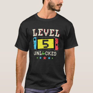 T-shirt 5E Anniversaire Gamer Boys Ado Vidéo Anniversaire 