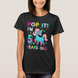 T-shirt 5e anniversaire Jouet Fidget Pop It Anniversaire F