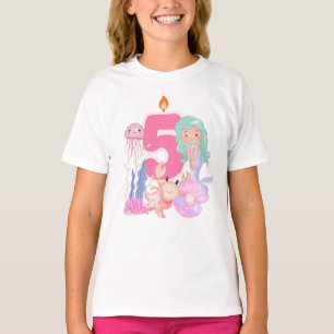 T-shirt 5e anniversaire Pastel Sirène & Créatures Marines