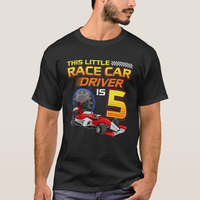 T-shirt 5E Anniversaire Pilote De Course 5 An Racing Old T (Devant)
