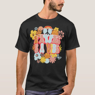 T-shirt 5e anniversaire Retro Shirt Five est une Vibe 5 an