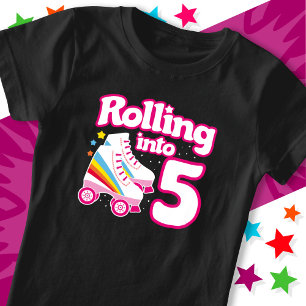 T-Shirt 5e anniversaire Roller Skate 5 ans