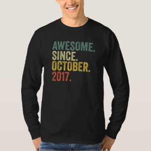 T-shirt 5e anniversaire stupéfiant depuis octobre 2017 5 a
