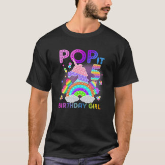 T-shirt 5E Anniversaire Unicorn Fidget Pop It Anniversaire
