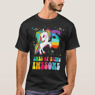 T-shirt 5e anniversaire Unicorn Fidget Pop It Birthday Gir