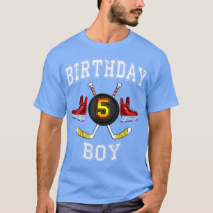 T-shirt 5e Birthday Boy Ice Hockey 5 years old kid