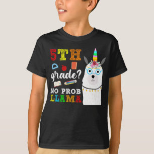T-shirt 5e classe no prob llama