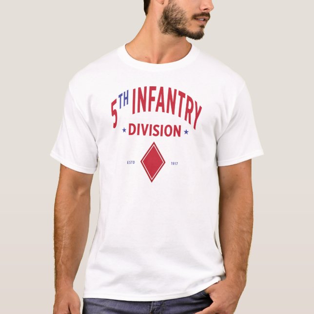 T-shirt 5e division d'infanterie - Militaire américain (Devant)
