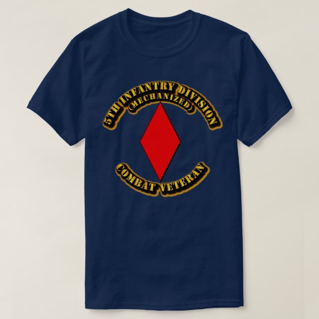 T-shirt 5e division d'infanterie Vétérinaire de combat (Design devant)