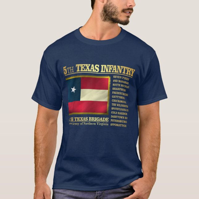T-shirt 5e infanterie du Texas (BA2) (Devant)