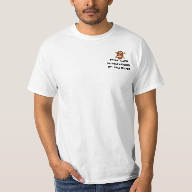 T-shirt 5ème 3ème artillerie de campagne de bataillon (Devant)