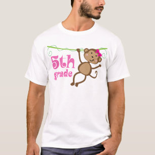 T-shirt 5ème Cadeau de singe de professeur de catégorie